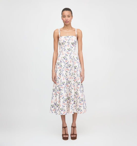 The Margot Dress - Pink Scallop Bow Chintz