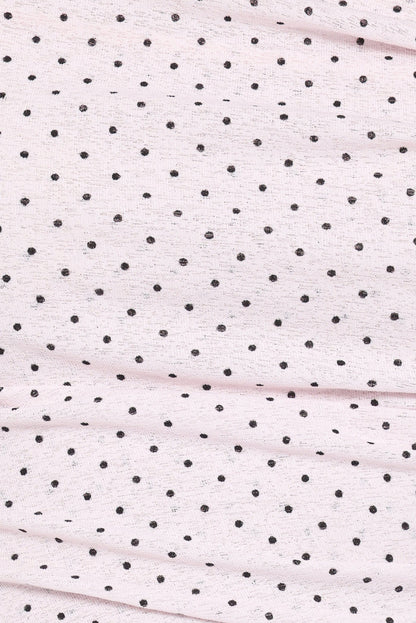 Petal and Pup USA TOPS Aaron Off Shoulder Top - Pale Pink Dot