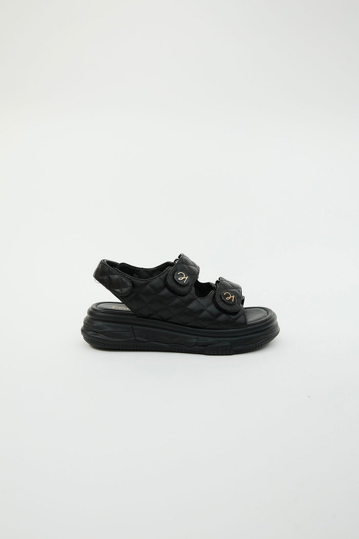 Adela Black Sandals