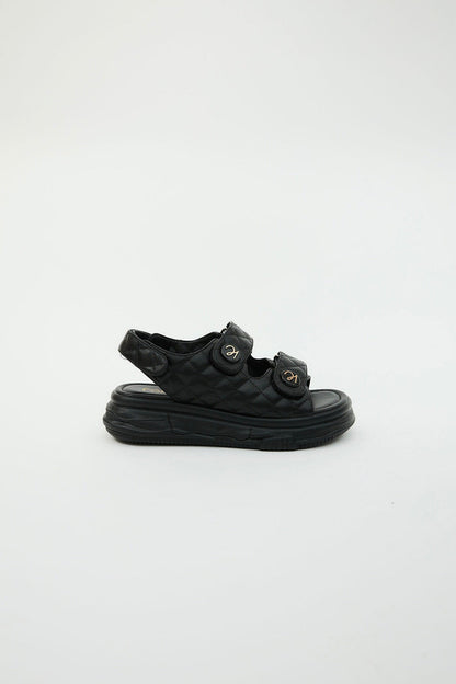 Adela Black Sandals