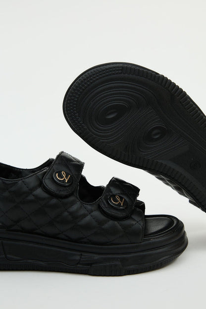 Adela Black Sandals