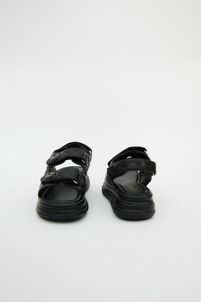 Adela Black Sandals