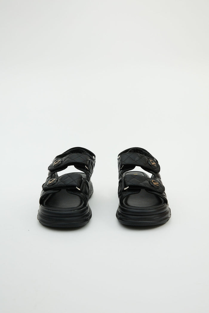 Adela Black Sandals