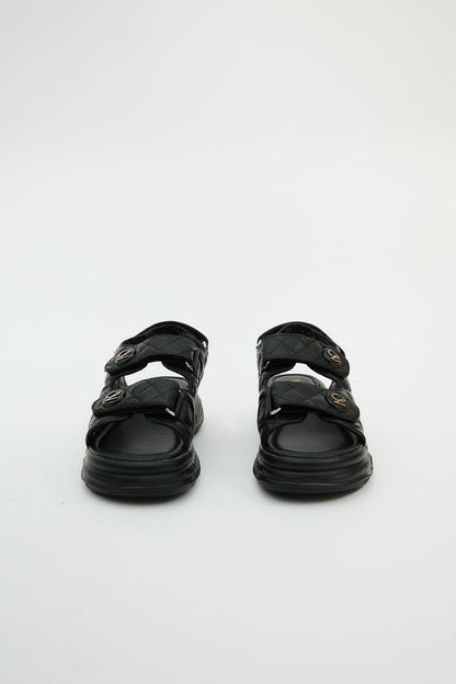 Adela Black Sandals