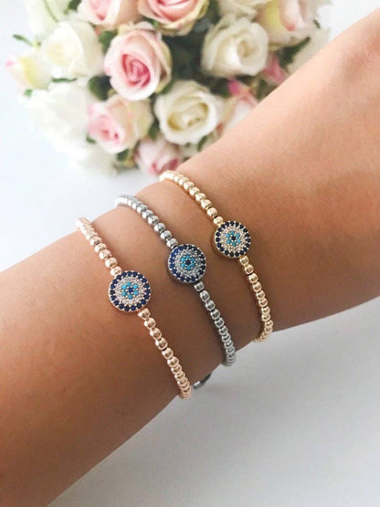 Adjustable Evil Eye Bracelet