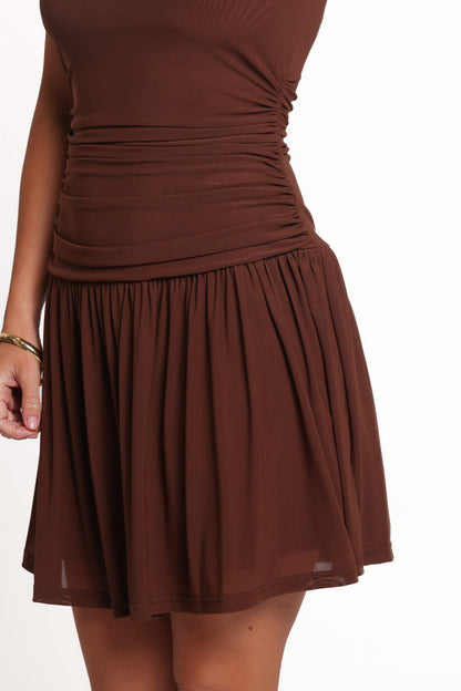 DRESSES Alma Mini Dress - Chocolate