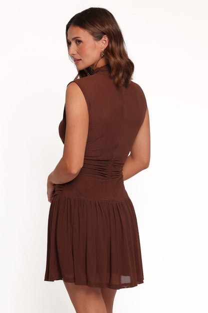DRESSES Alma Mini Dress - Chocolate