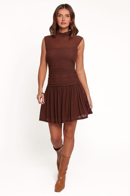 DRESSES Alma Mini Dress - Chocolate