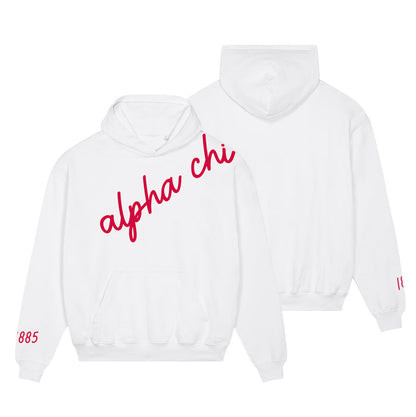 Alpha Chi Omega 1885 Avenue Pullover Hoodie