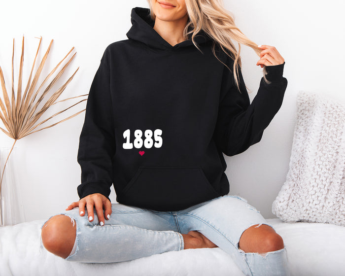 Alpha Chi Omega Boxy Heart Pullover Hoodie