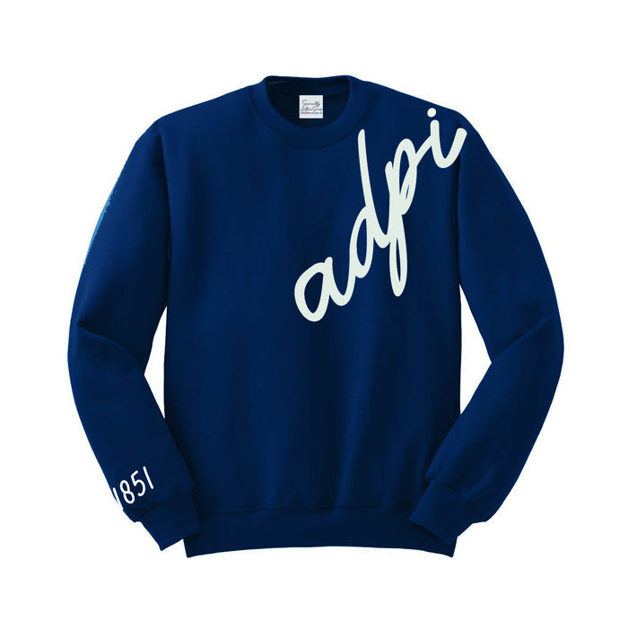 Alpha Delta Pi 1851 Avenue Crewneck