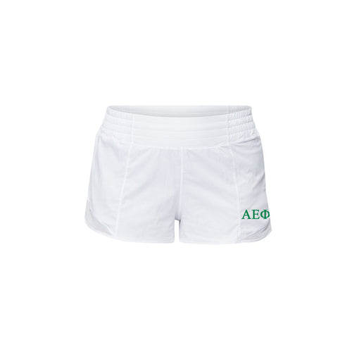 Alpha Epsilon Phi lululemon Hotty Hot High-Rise Lined Short 2.5" - White