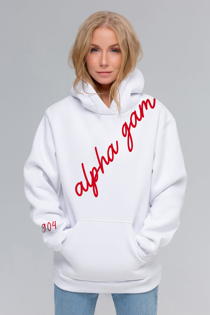 Alpha Gamma Delta 1904 Avenue Pullover Hoodie