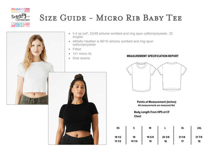Alpha Gamma Delta Cropped Baby Rib Tee