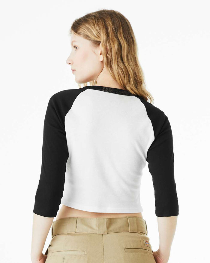 Alpha Gamma Delta Sorority Raglan Baby Tee - Cropped Shirt
