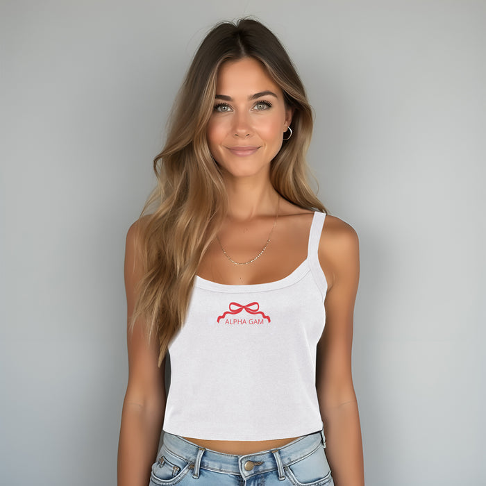 Alpha Gamma Delta Strappy Sweetheart Tank Top