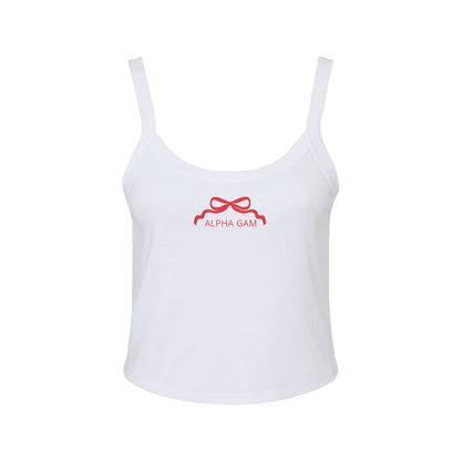 Alpha Gamma Delta Strappy Sweetheart Tank Top