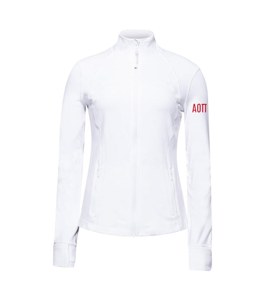 Alpha Omicron Pi lululemon Define Jacket - White - Xi Omicron Parents Club