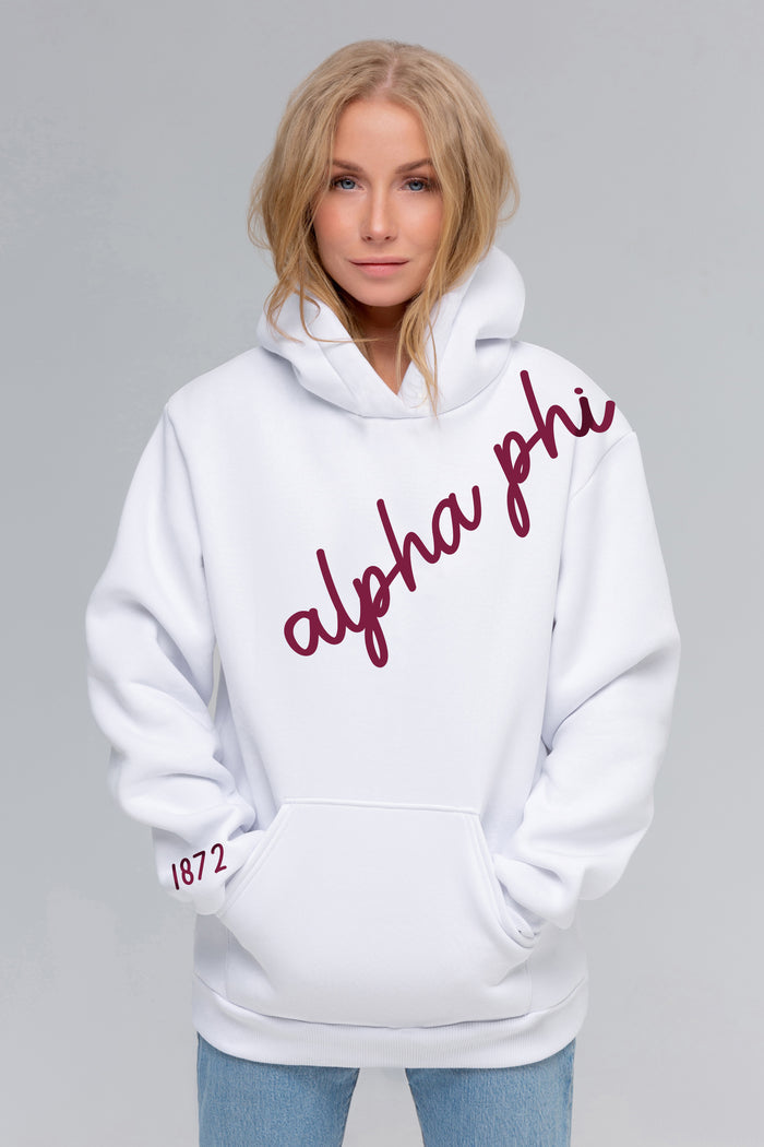 Alpha Phi 1872 Avenue Pullover Hoodie