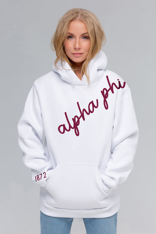 Alpha Phi 1872 Avenue Pullover Hoodie