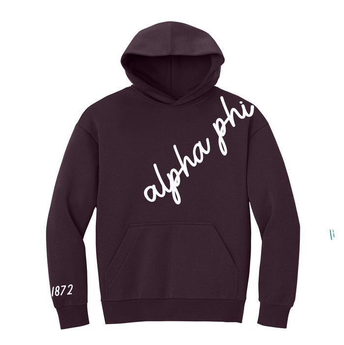 Alpha Phi 1872 Avenue Pullover Hoodie