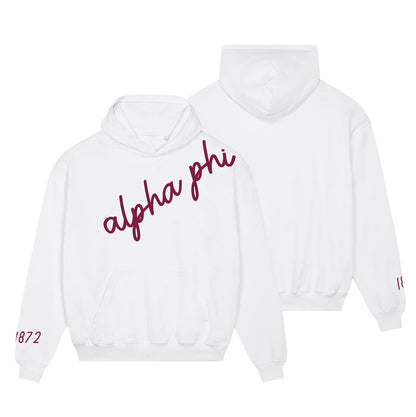 Alpha Phi 1872 Avenue Pullover Hoodie