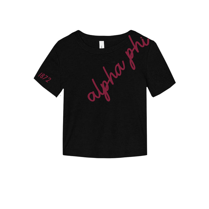 Alpha Phi Avenue Cropped Baby Tee