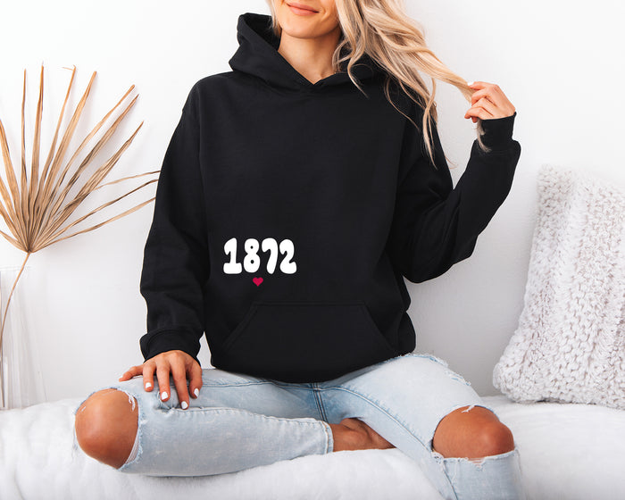 Alpha Phi Boxy Heart Pullover Hoodie
