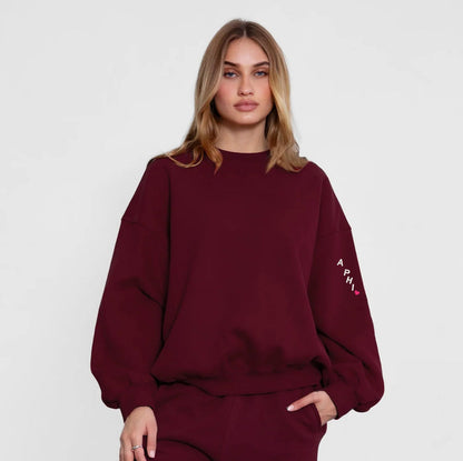 Alpha Phi Cloud Fleece Crewneck - A PHI