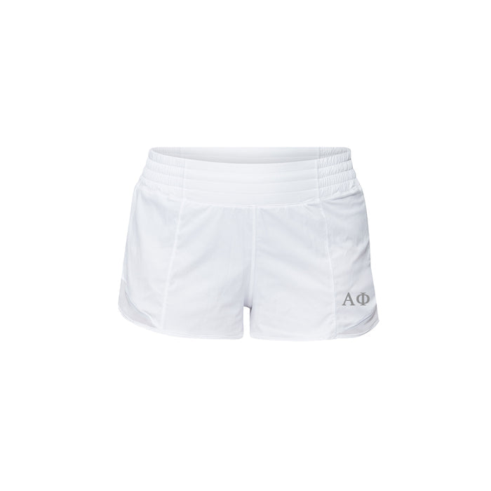 Alpha Phi lululemon Hotty Hot High-Rise Lined Short 2.5" - White