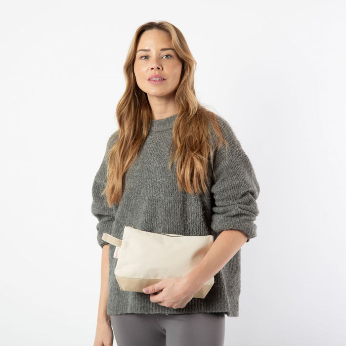 Alpha Sigma Kappa Canvas Cosmetic Bag