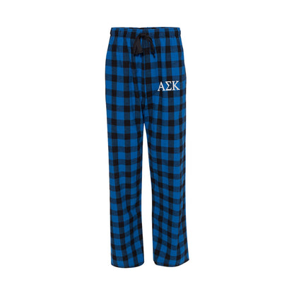Alpha Sigma Kappa Embroidered Flannel Pants