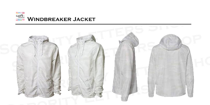 Alpha Sigma Kappa Windbreaker Jacket - Letters