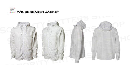 Alpha Sigma Kappa Windbreaker Jacket - Letters