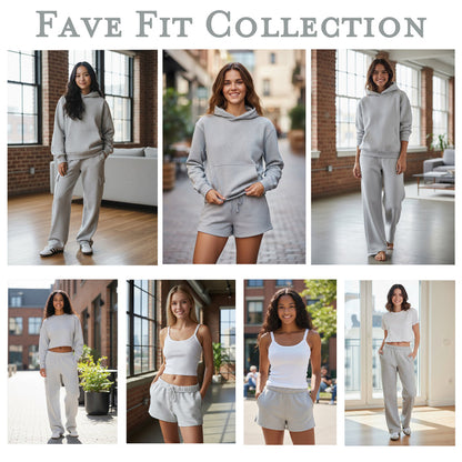 Alpha Sigma Tau Fave Fit Hoodie & Shorts Set - Wordmark
