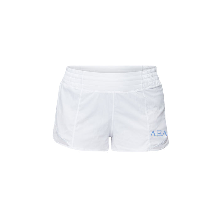 Alpha Xi Delta lululemon Hotty Hot High-Rise Lined Short 2.5" - White