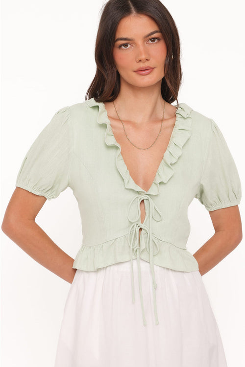 Petal and Pup USA TOPS Andra Top - Sage