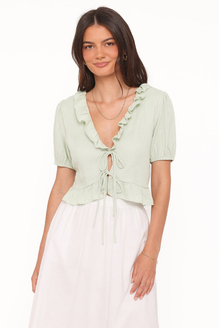 Petal and Pup USA TOPS Andra Top - Sage