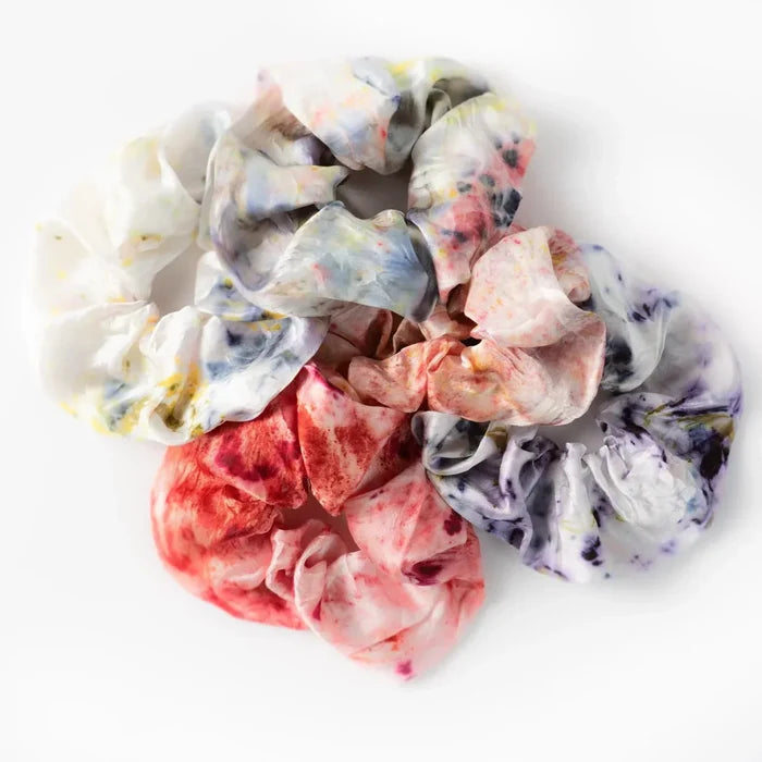 Artist Botanically Dyed Silk Hair Scrunchie