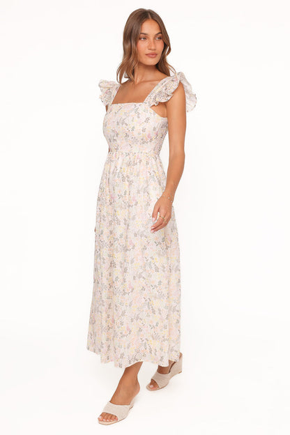 Petal and Pup USA DRESSES Ashtonleigh Midi Dress - Multi Floral