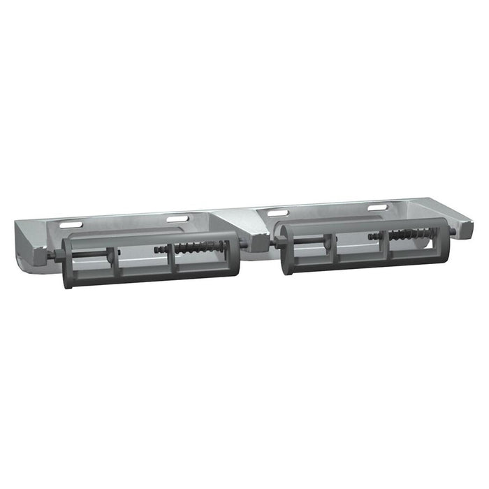 ASI 0264-1A Toilet Paper Holder Double Unrestricted Delivery Surface Mounted - Silver Gray - Prestige Distribution