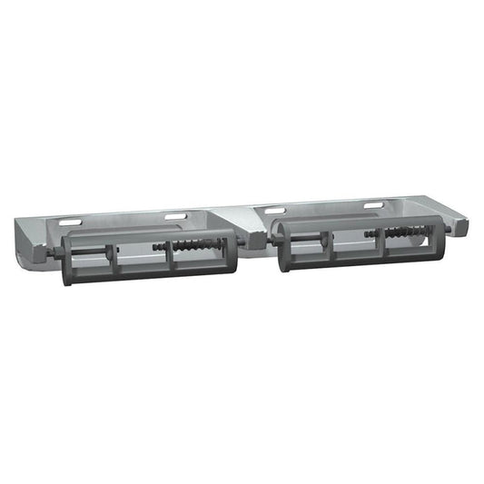 ASI 0264-1A Toilet Paper Holder Double Unrestricted Delivery Surface Mounted - Silver Gray - Prestige Distribution