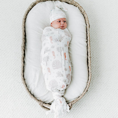 Bamboo Luxe Swaddle Set -Seahorse Cove