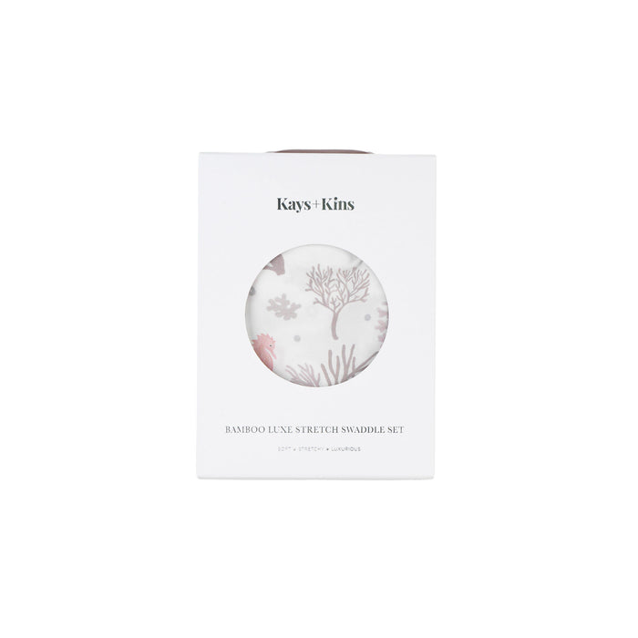 Bamboo Luxe Swaddle Set -Seahorse Cove