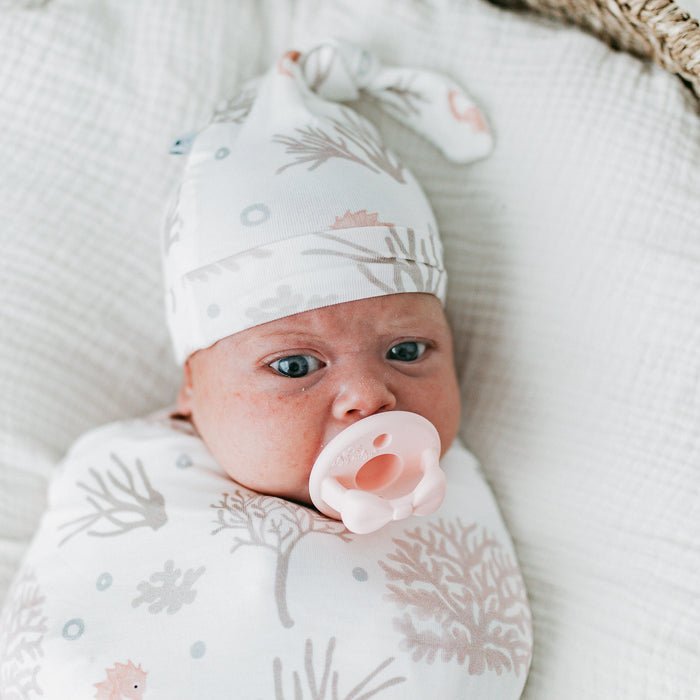 Bamboo Luxe Swaddle Set -Seahorse Cove