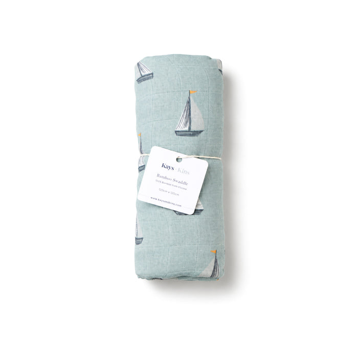 Bamboo Swaddle - Sail Away