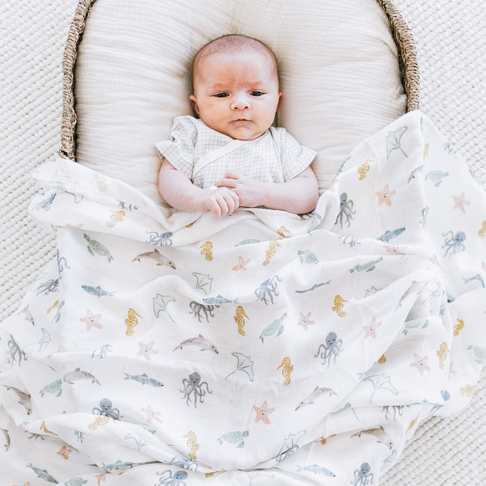 Bamboo Swaddle - Sea Friends