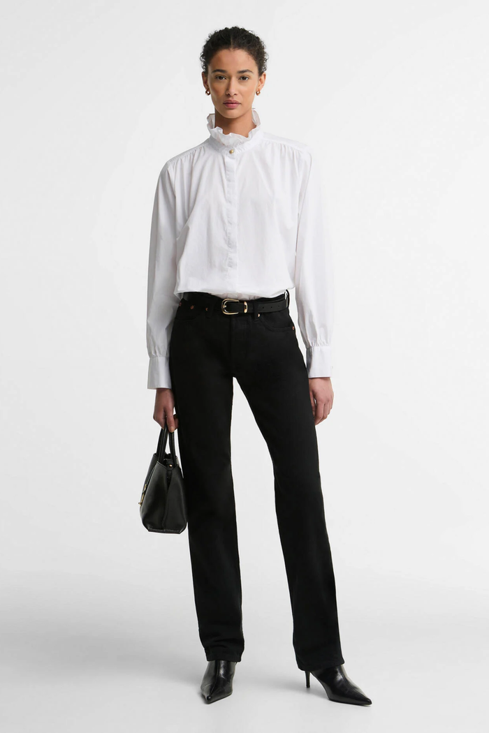 Barbour Adina Shirt White LSH1785 on model Shop Barbour at Dotique