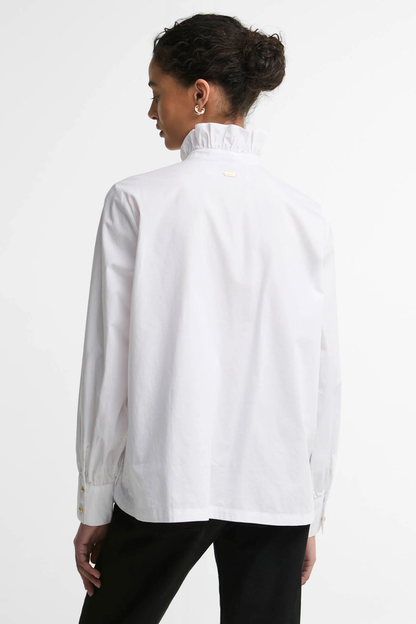 Barbour Adina Shirt White LSH1785 back view on model Shop Barbour at Dotique