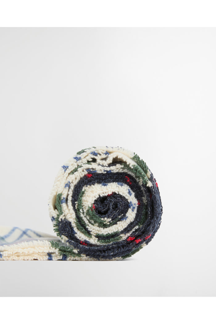 Barbour Dover Beanie & Hailes Scarf Gift Set Light Evergreen LGS0054 rolled scarf Shop Barbour at Dotique